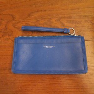Tory Burch Blue Wristlet